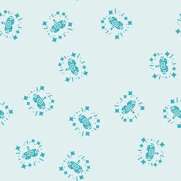 Cutting edge design tech enthusiast glyph seamless pattern Stock Illustration