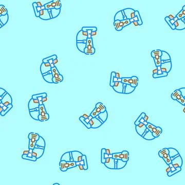 Cutting edge design tech enthusiast vector seamless pattern 스톡 일러스트