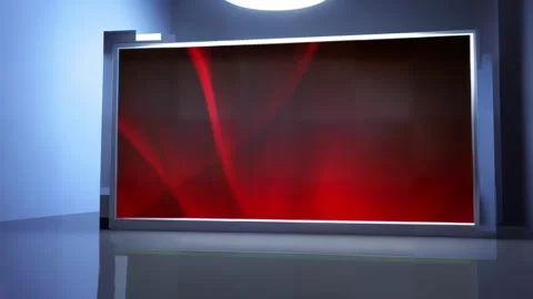 Cutting-Edge News Presentation: Engaging Virtual Set for Dynamic Multimedia Stock Footage 242569601