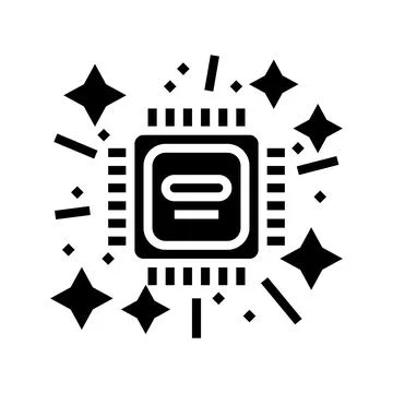 Cutting edge technology tech enthusiast glyph icon vector illustration Stock Illustration