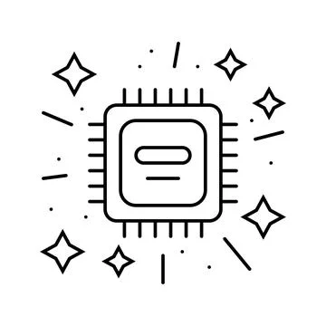 Cutting edge technology tech enthusiast line icon vector illustration Stock Illustration