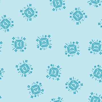 Cutting edge technology tech enthusiast line seamless pattern Stock Illustration