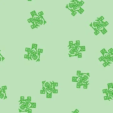 Cutting edge technology tech enthusiast line vector seamless pattern Illustrazione stock