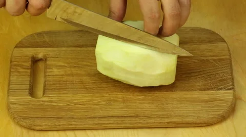 Cutting eggplant Stock Footage 67584460