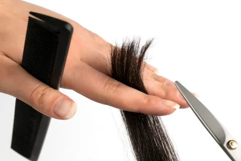 Cutting of the ends Stock Photos