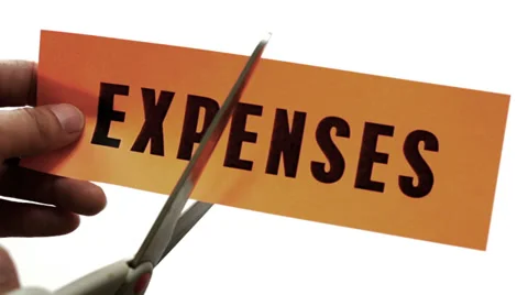 Cutting Expenses Concept Stock Footage 38789125