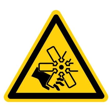 Cutting of Fingers Or Hand Engine Fan Symbol Sign, Vector Illustration, Isola Stock Illustration