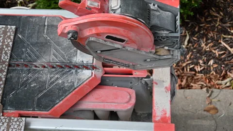 Cutting Flip Tile Stock Footage 232627434