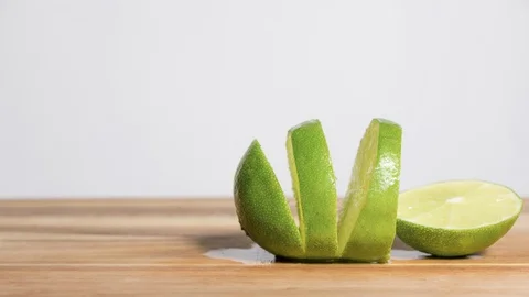 Cutting Fruit - Stop Motion Animation, 4K Stock Footage 95450331