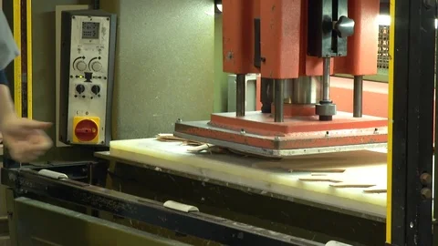 Cutting fur with machine - corte de peles com máquina Stock Footage 123672859