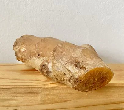 Cutting Ginger on the table landscape Stock Photos