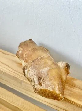 Cutting Ginger on the table Stock Photos