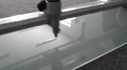 Cutting a glass Stock Footage 981517