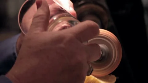 Cutting Glass Stock Footage 7770431