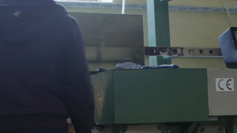 Cutting Glass Process Stock Footage 93018332