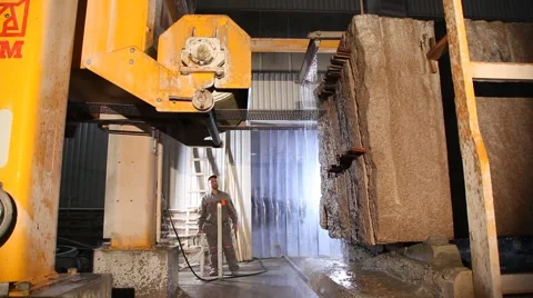 Cutting granite Video stock 48954223