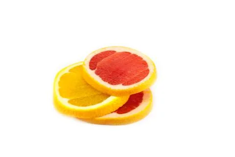 Cutting grapefruit and orange Stock Photos