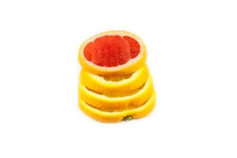 Cutting grapefruit and orange Stock Photos