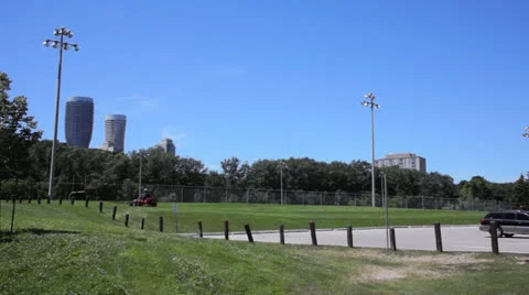 Cutting Grass Stock Footage 25912566