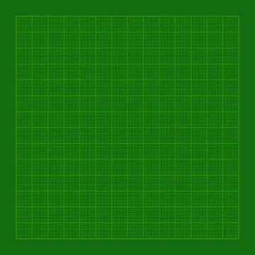 Cutting Green Mat with Greed. Vector Illustrazione stock