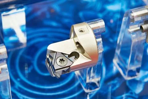 Cutting insert tool with multidirectional clamp Stock Photos