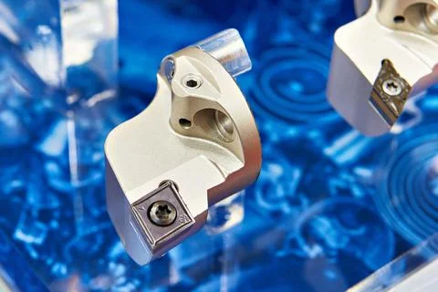 Cutting insert tool with multidirectional clamp Stock Photos