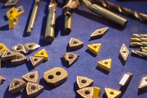 Cutting inserts for CNC machine ; Stock Photos