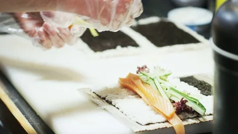 Cutting Japanese Radish Stock Footage 71066845