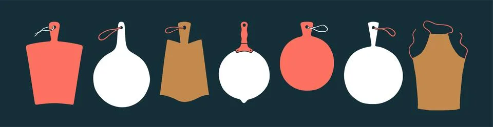 Cutting kitchen board Stock Illustration