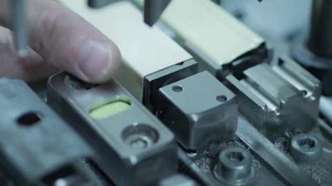 Cutting ledges on the machine Stock Footage 69775850