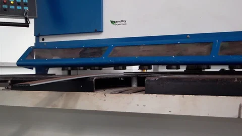 Cutting machine for metal Video stock 95727943