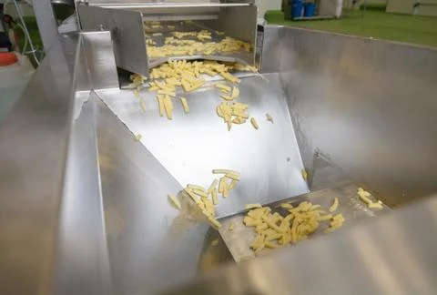Cutting Machine Potatoes Stock Photos