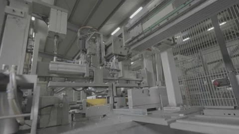 Cutting Machine of steal from PVC Window and Door Stock Footage 219465671