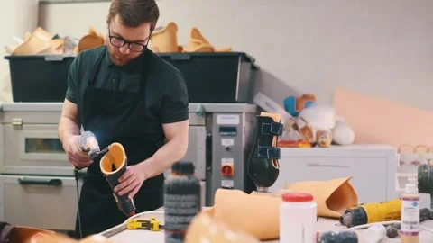 Cutting the material. Stock Footage 243634792