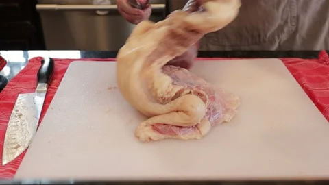 Cutting Meat Video stock 142253933