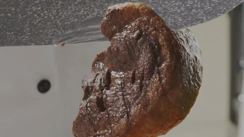 Cutting meat - Picanha Stock Footage 98298074