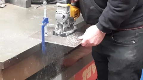 Cutting Metal 1 Stock Footage 130534859