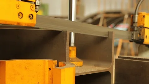 Cutting metal colum Stock-Footage 104802353