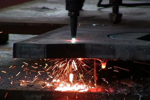 Cutting Metal Stock Footage 846716