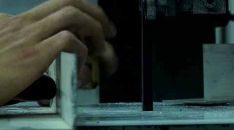 Cutting Metal Stock Footage 47314409