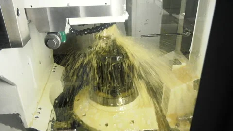 Cutting metal modern processing technology. Stock Footage 162696378