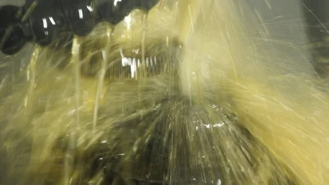 Cutting metal modern processing technology. Stock Footage 162696728