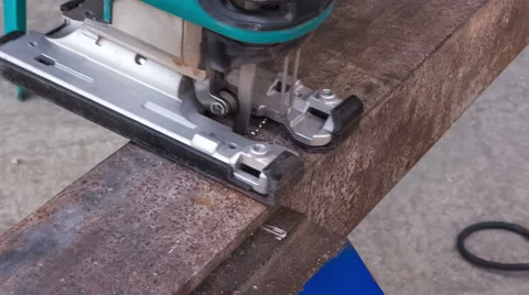 Cutting metal workpiece Stock Footage 50687439