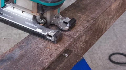 Cutting metal workpiece Video stock 50688764