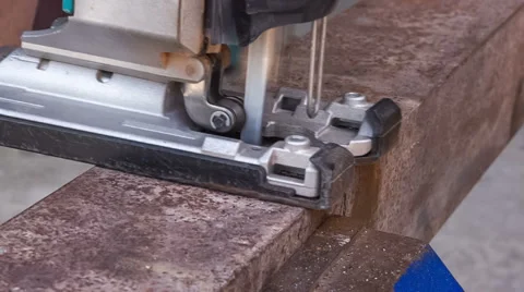 Cutting metal workpiece Stock Footage 50690413