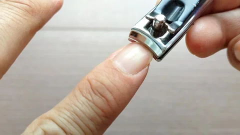 Cutting nails Stock Footage 327769105