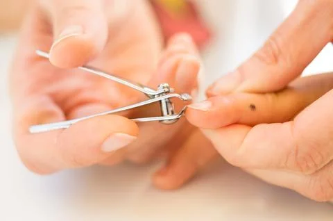 Cutting nails Stock Photos