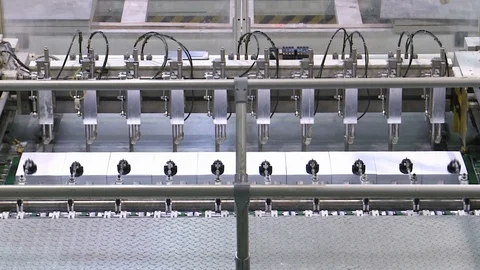 Cutting offset paper. Paper production. Stockbeeldmateriaal 105533485