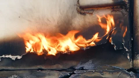 Cutting an old metal product using acetylene welding close-up. Stock Footage 239019494