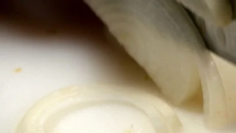 Cutting Onion 1 Stock Footage 82847581